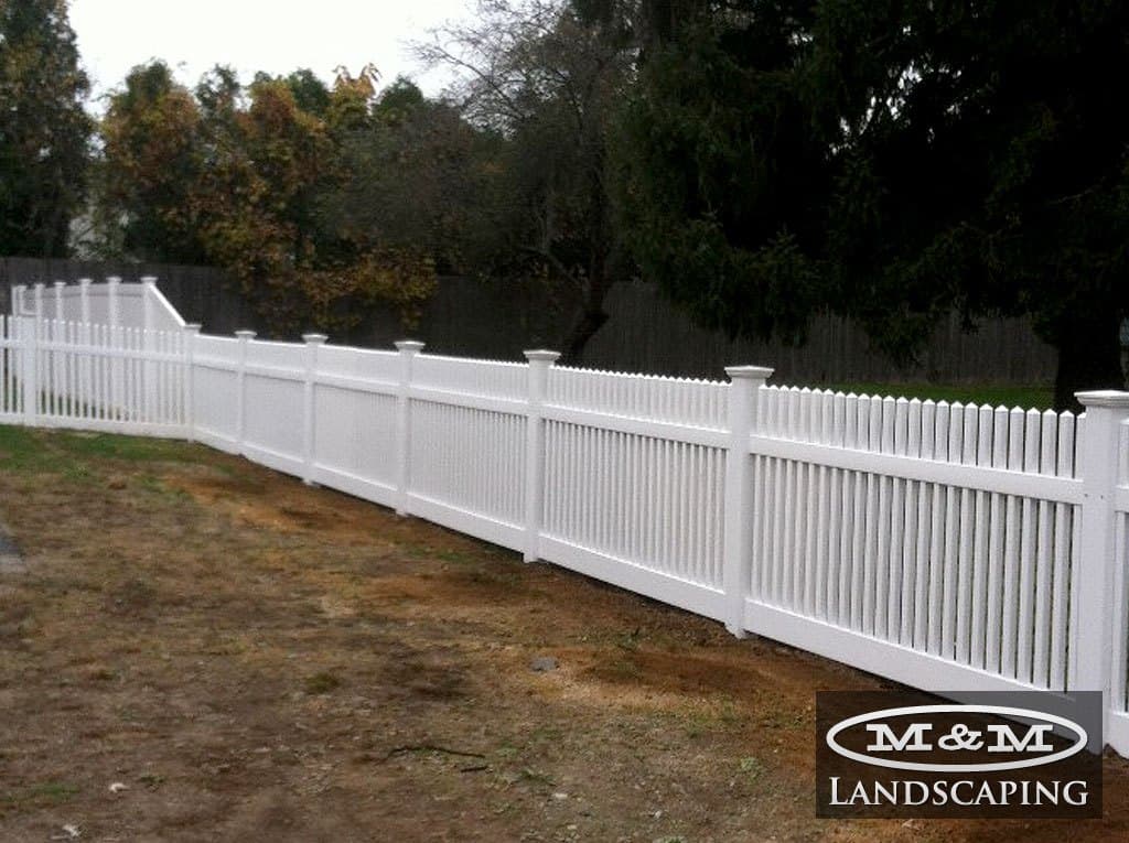 Picket fence on a slope
